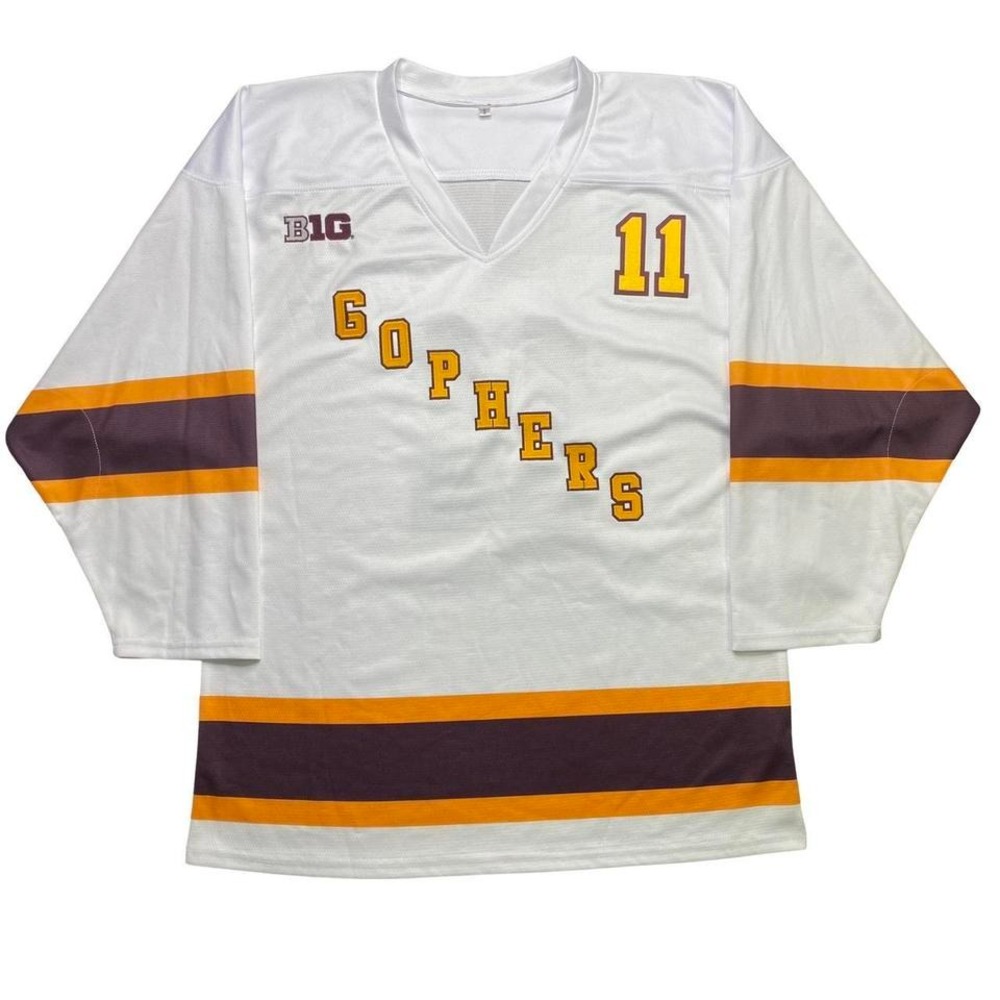 Minnesota Golden‎ Gophers  Autographed, signed by Jonny Sorenson hockey jersey